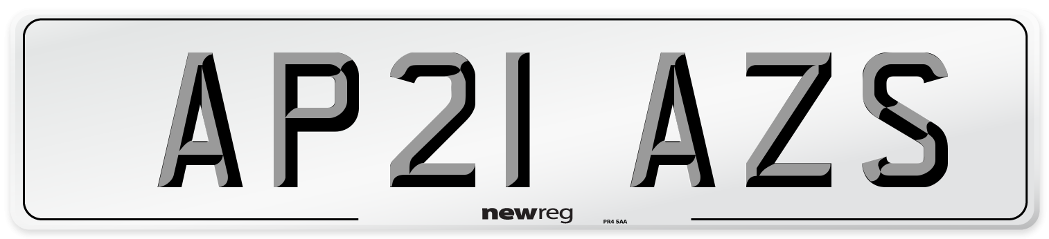 AP21 AZS Number Plate from New Reg